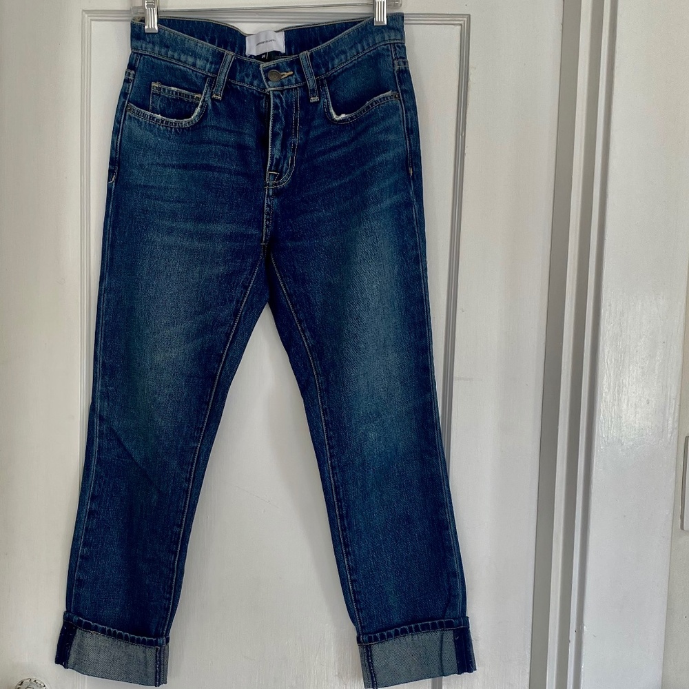 Women's Current Elliot jeans Cropped w/ Cuff, Size 25